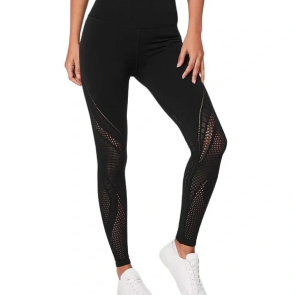 LULULEMON Reveal Tight Black Interconnect High Rise Full Length Leggings Size 4 - Picture 5 of 7